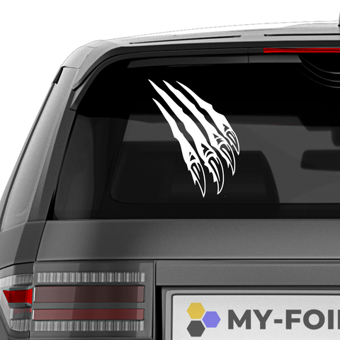 Wolfskralle Tribal Aufkleber - Beispielansicht