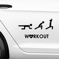 Workout Aufkleber - Beispielansicht