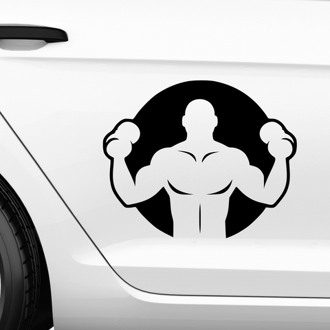 Workout Guy Aufkleber - Beispielansicht