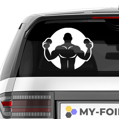Workout Guy Aufkleber - Beispielansicht