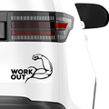 Workout Oberarm Aufkleber - Beispielansicht