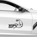 Workout Oberarm Aufkleber - Beispielansicht