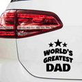 World greatest dad Aufkleber Nr 1 - Beispielansicht