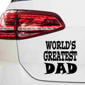 World greatest dad Aufkleber Nr 2 - Beispielansicht