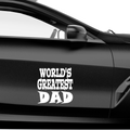World greatest dad Aufkleber Nr 2 - Beispielansicht