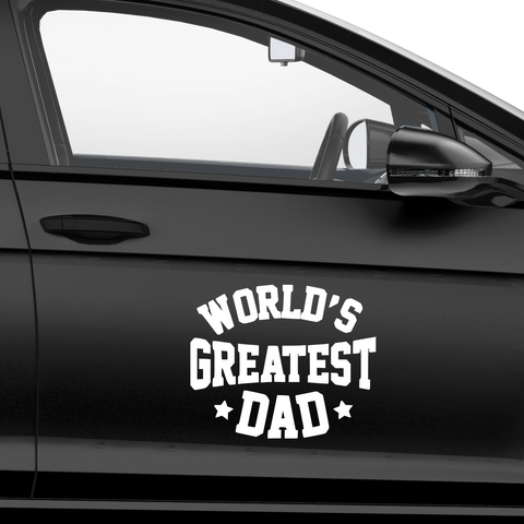 World greatest dad Aufkleber Nr 5 - Beispielansicht