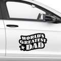 World greatest dad Aufkleber Nr 6 - Beispielansicht