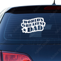 World greatest dad Aufkleber Nr 6 - Beispielansicht