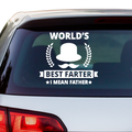 Worlds best farter i mean father Aufkleber Nr 2 - Beispielansicht