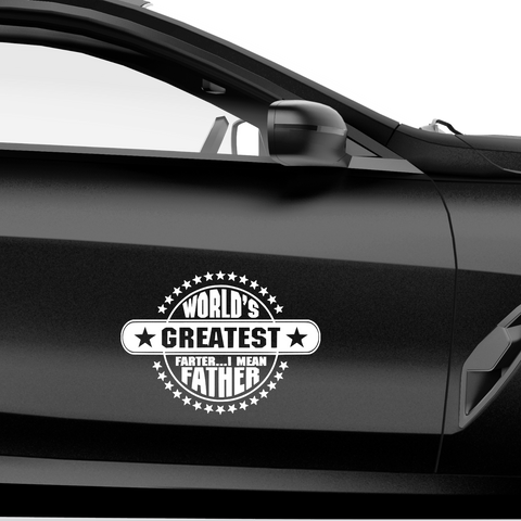 Worlds best farter i mean father Aufkleber Nr 3 - Beispielansicht