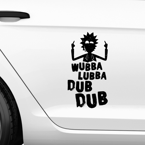 Wubba lubba dub dub Aufkleber Nr. 1 - Beispielansicht