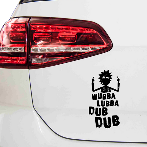 Wubba lubba dub dub Aufkleber Nr. 1 - Beispielansicht