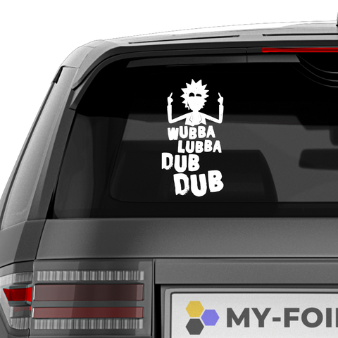 Wubba lubba dub dub Aufkleber Nr. 1 - Beispielansicht