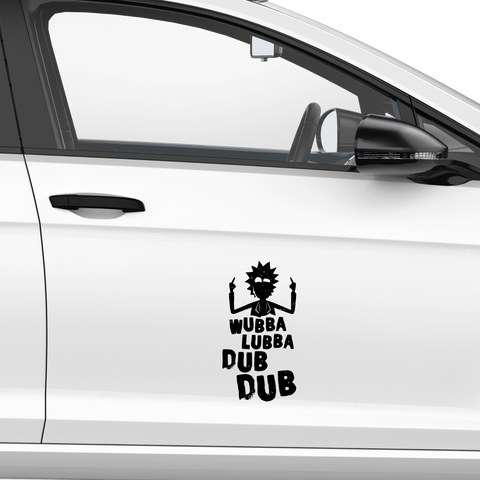 Wubba lubba dub dub Aufkleber Nr. 1 - Beispielansicht