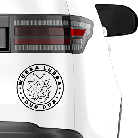 Wubba lubba dub dub Aufkleber Nr. 2 3.svg - Beispielansicht