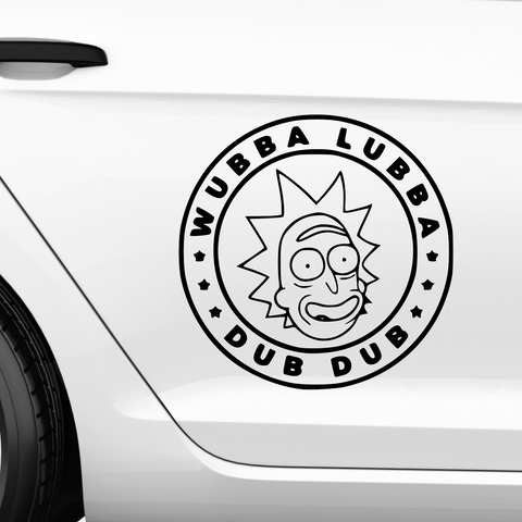 Wubba lubba dub dub Aufkleber Nr. 2 3.svg - Beispielansicht