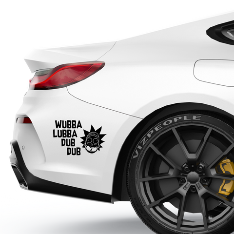 Wubba lubba dub dub Aufkleber Nr. 3 2.svg - Beispielansicht