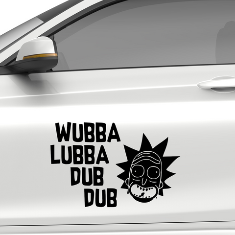 Wubba lubba dub dub Aufkleber Nr. 3 2.svg - Beispielansicht