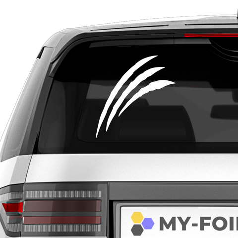 XXL Krallenriss Aufkleber - Beispielansicht