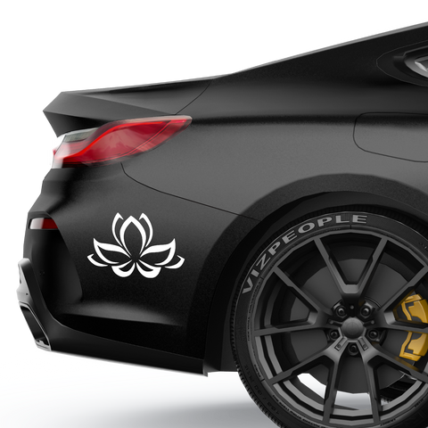 YOGA Blume Aufkleber - Beispielansicht