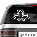YOGA Blume Aufkleber - Beispielansicht