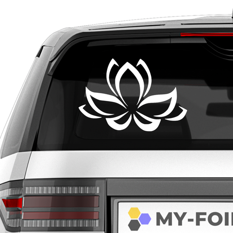 YOGA Blume Aufkleber - Beispielansicht