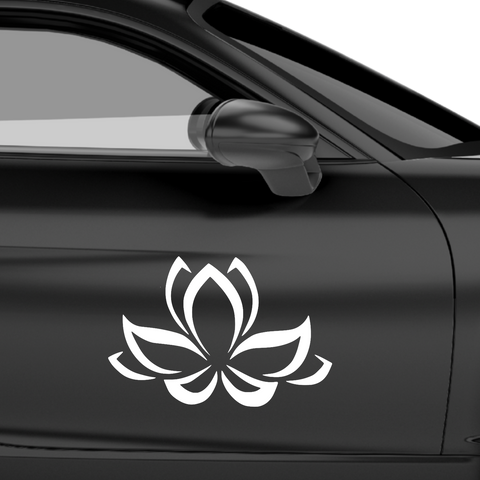 YOGA Blume Aufkleber - Beispielansicht