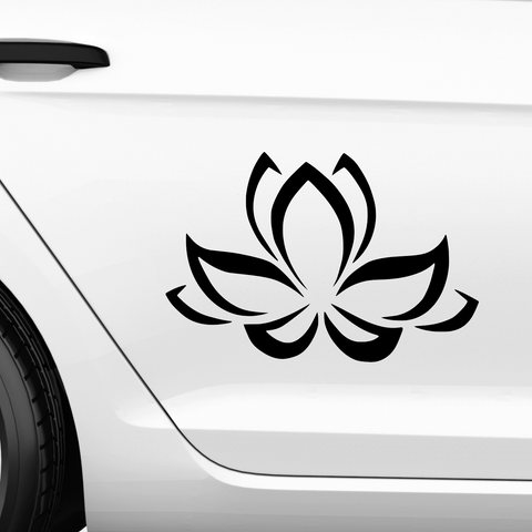 YOGA Blume Aufkleber - Beispielansicht