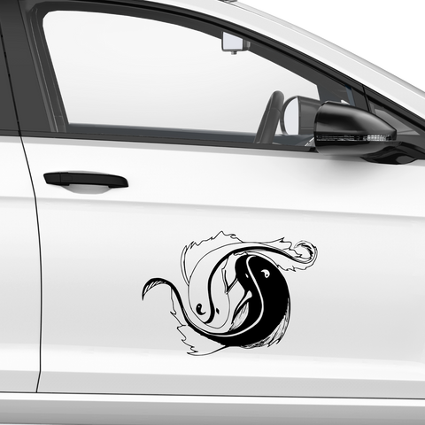 YingYang Artwork Abstrakt Aufkleber - Beispielansicht