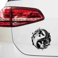 YingYang Drachen Aufkleber - Beispielansicht