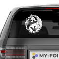 YingYang Drachen Aufkleber - Beispielansicht