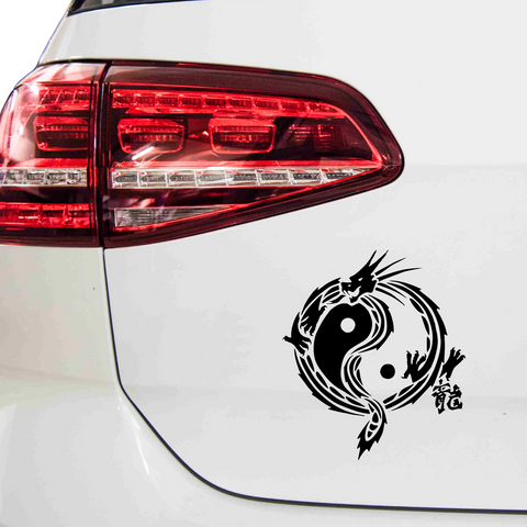 YingYang Drachenmuster Aufkleber - Beispielansicht