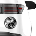 YingYang Dragon Emblem Aufkleber - Beispielansicht