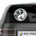 YingYang Dragon Emblem Aufkleber - Beispielansicht