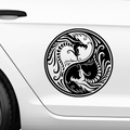 YingYang Dragon Emblem Aufkleber - Beispielansicht