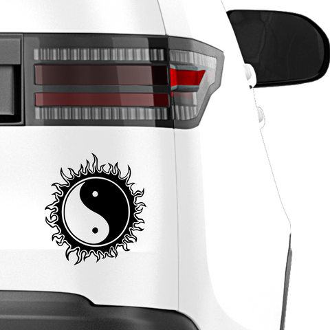 YingYang Feuer Aufkleber - Beispielansicht