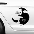 YingYang Katzen Aufkleber - Beispielansicht
