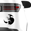 YingYang Katzen Aufkleber - Beispielansicht