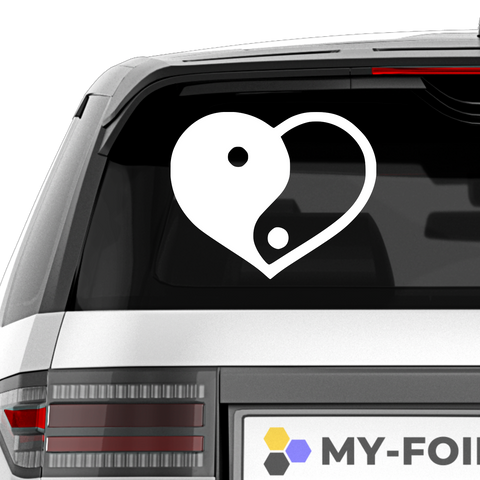 YingYang Liebe Aufkleber - Beispielansicht