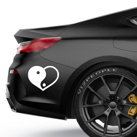 YingYang Liebe Aufkleber - Beispielansicht