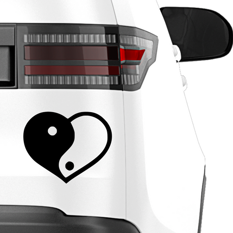 YingYang Liebe Aufkleber - Beispielansicht