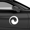 YingYang Rund Aufkleber - Beispielansicht