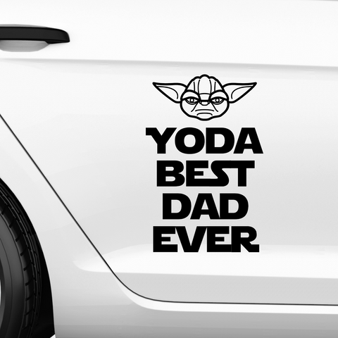 Yoda best dad ever Aufkleber Nr 1 - Beispielansicht