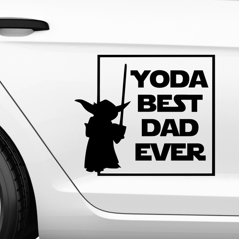 Yoda best dad ever Aufkleber Nr 2 - Beispielansicht