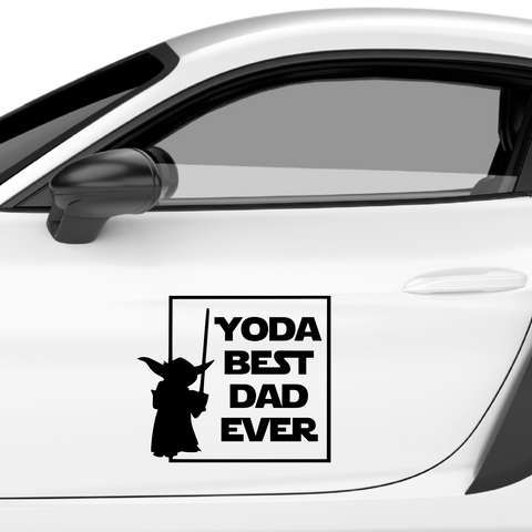Yoda best dad ever Aufkleber Nr 2 - Beispielansicht