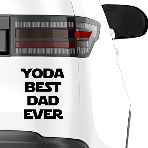 Yoda best dad ever Aufkleber Nr 3 - Beispielansicht