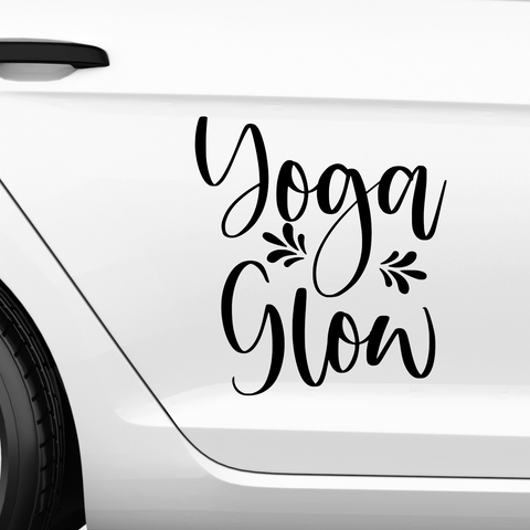 Yoga Glow Aufkleber - Beispielansicht