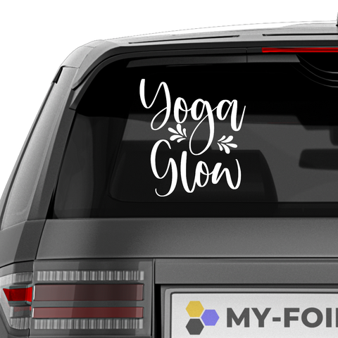 Yoga Glow Aufkleber - Beispielansicht