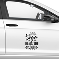 Yoga Heals The Soul Aufkleber - Beispielansicht