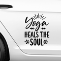Yoga Heals The Soul Aufkleber - Beispielansicht